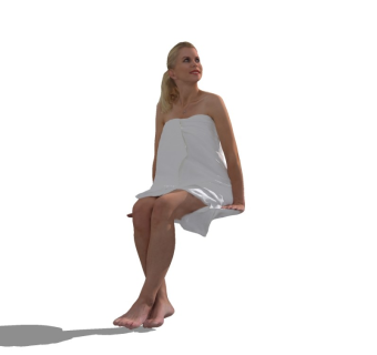 浴室精细人物模型 (3)